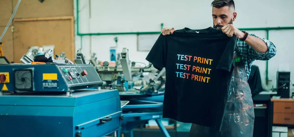 sablon yang menyatu dengan kain